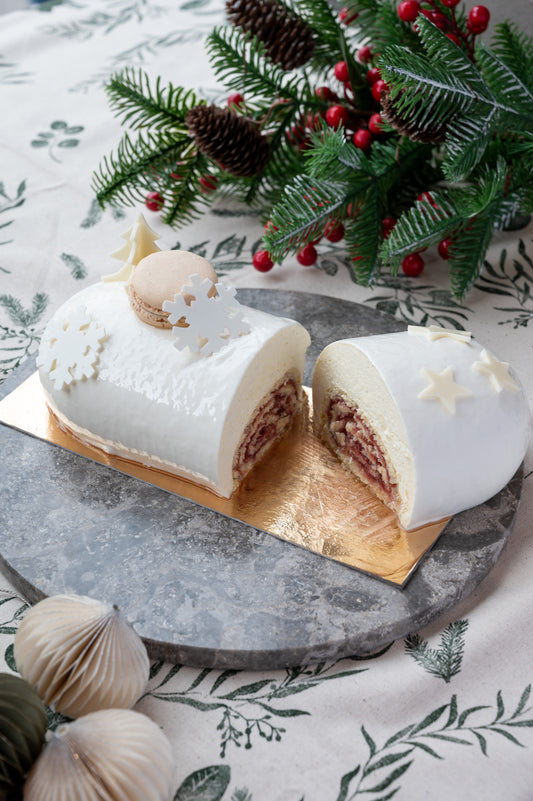 Christmas Special: Raspberry & Vanilla Bûche